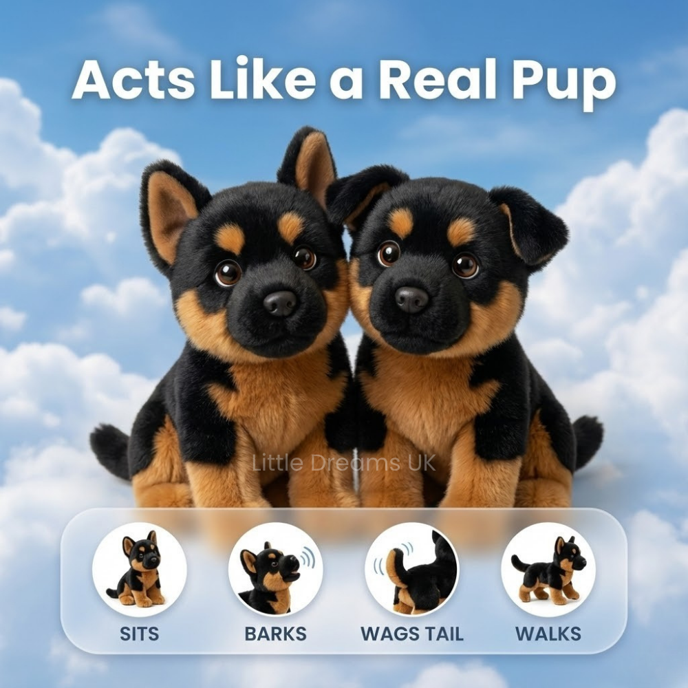 Milow Puppy – Realistic Robot Puppy Toy That Walks & Barks | Interactive Dog Pet for Kids & Adults