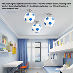 Football LED Ceiling Light | Dimmable, Energy-Efficient & Fun Design for Kids' Rooms