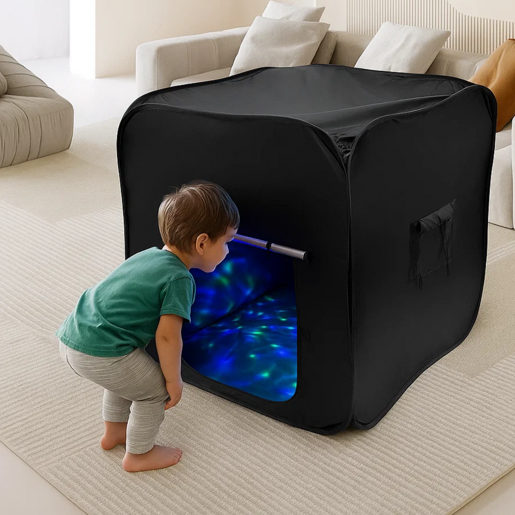 Sensory Tent for Kids & Autism – Blackout Sensory Den | Portable Dark Den Tent for Calming, Relaxation & Therapy
