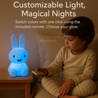 Miffy Bunny Lamp - Soft White Rabbit Night Light for Kids and Toddlers