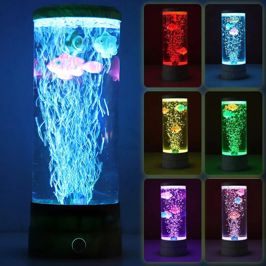 LED Bubble Tube with Remote Control - 120cm Color Changing Light for Sensory Rooms & Home Decor