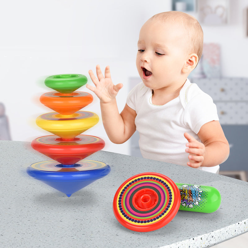 Whirlix™ | Stackable Spinning Top Toy for Kids | Colorful Educational Playset | Develops Motor Skills & Hand-Eye Coordination