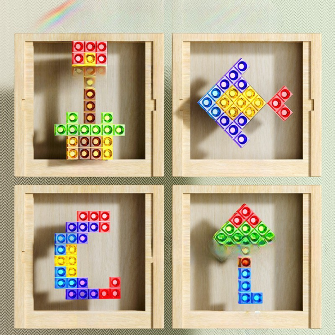 Wooden Tetris Puzzle Game | Enhances Creativity, Problem-Solving & Fine Motor Skills for Kids