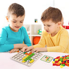 Interactive Montessori Learning Puzzle | Safe, Non-Toxic Wooden Blocks for Cognitive Development & Shape Recognition for Ages 3-5+