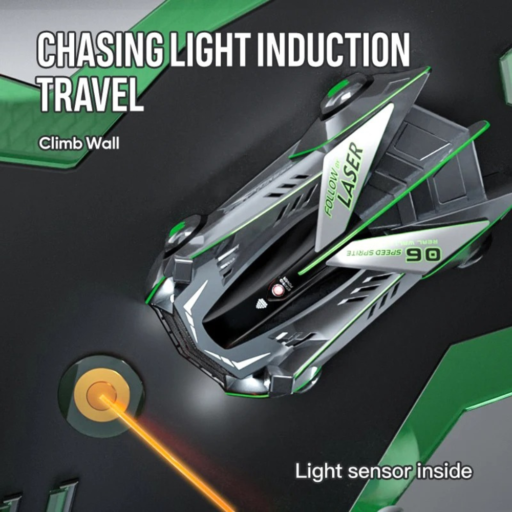 Wall Climbing Car for Kids | Climbing Remote Control Car Four Wheel Drive With Laser – The Ultimate Indoor Toy for Winter