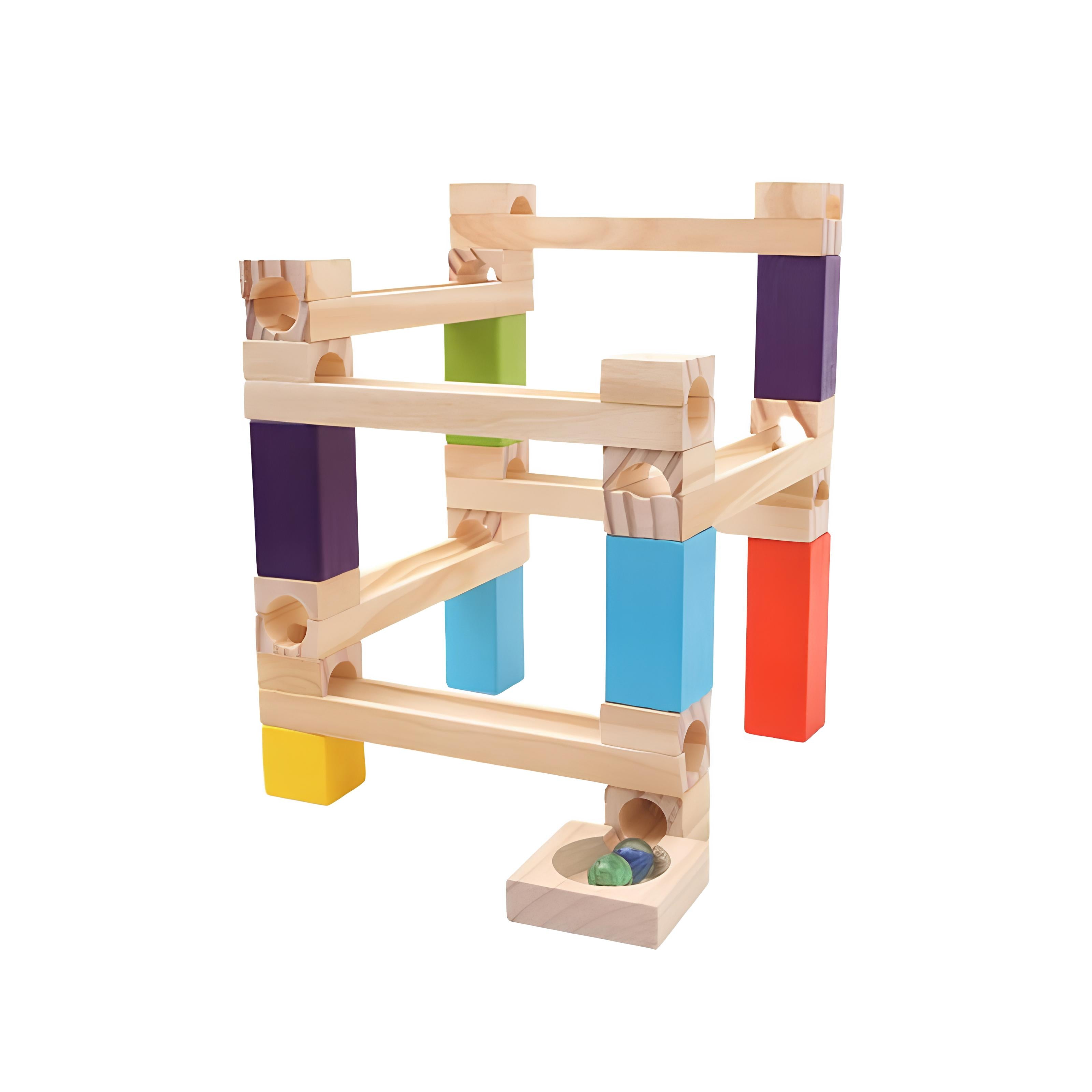 Wooden Marble Run Construction Set | Educational, Durable & Creative Toy for Children Aged 3+