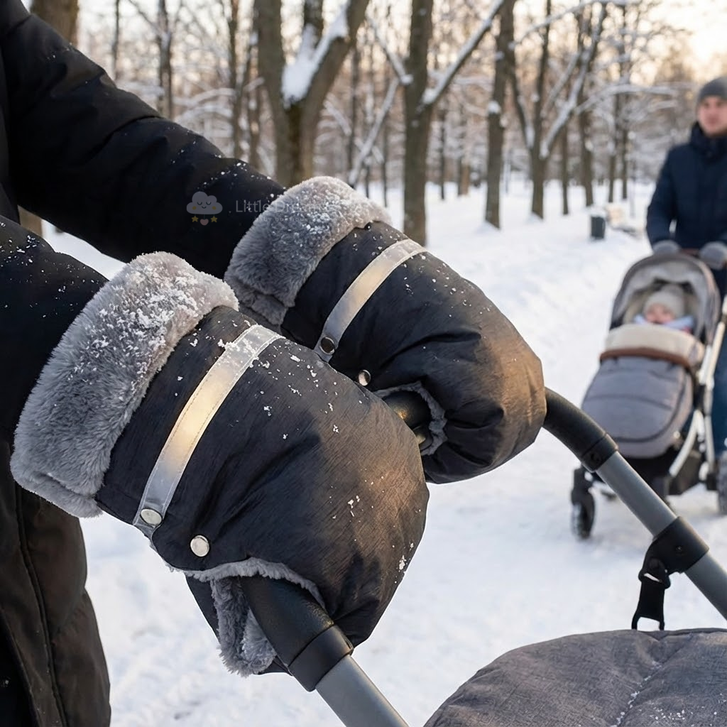 Pram Hand Warmer | Waterproof, Windproof & Cozy for Winter Walks with Baby