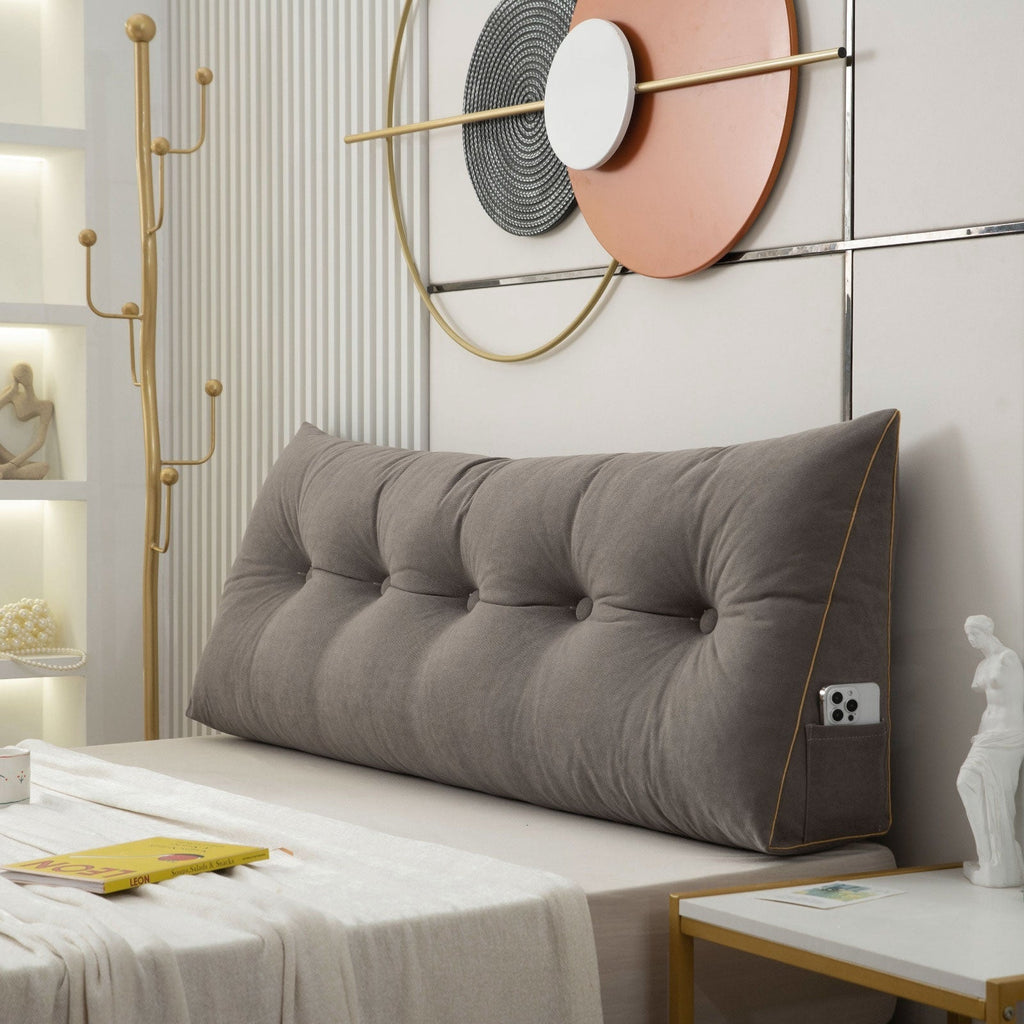 Luxury Chic Wedge Pillow | Backrest Cushion for Bed
