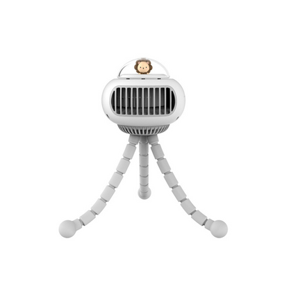 Baby Stroller Fan | Ultra-Safe, USB Rechargeable & Multi-Speed Comfort for Kids Aged 0-4 Years