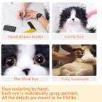 Lifelike Black and White Plush Cat | Soft, Handmade Companion for Seniors, Dementia Care & Non Robotic Pet Alternatives