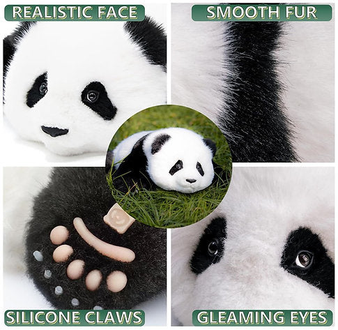 Lifelike Weighted Plush Panda | 4lb Stress-Relief Companion for Adults, Children & Elders