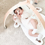 Wooden Baby Play Gym - Cot Mobile Playmat for Newborns