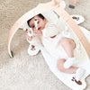 Image of Wooden Baby Play Gym - Cot Mobile Playmat for Newborns