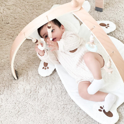 Baby Play Gym with Soft Toys and Activity Mat for Infant Development and Tummy Time