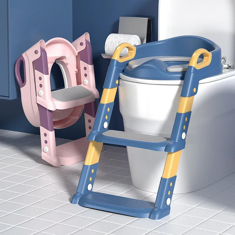 Kids' Climbable Potty Trainer | Space-Saving, Foldable Design for Ages 2-5 & Boosts Independence