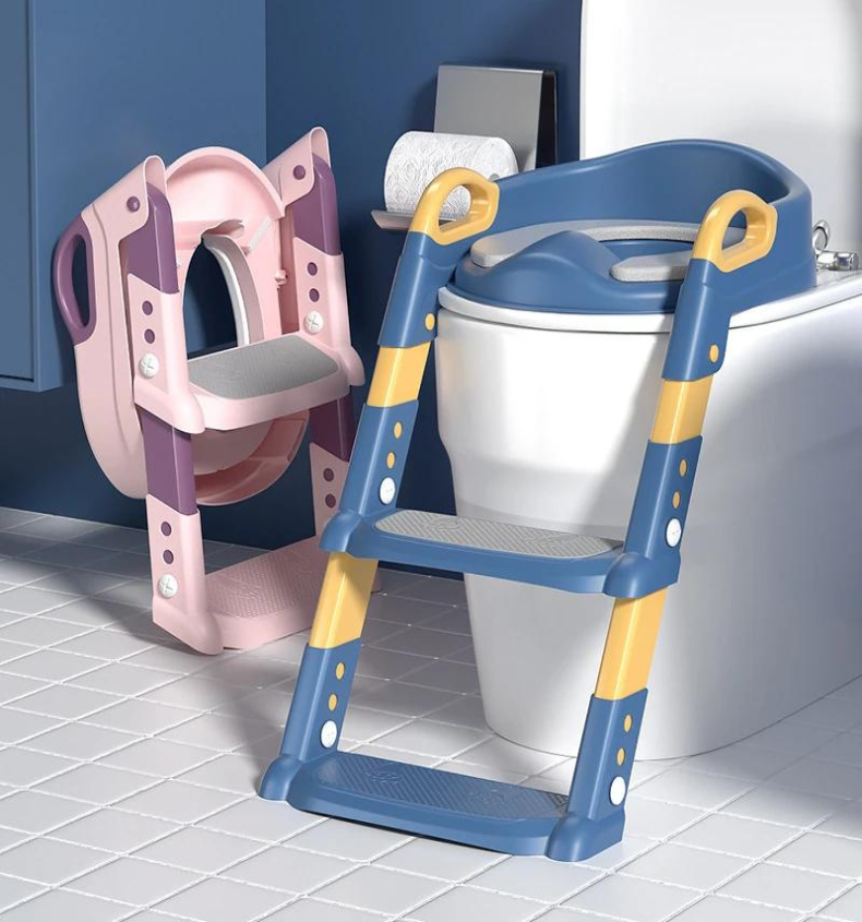 Step Throne Potty Trainer – Folding Toilet Seat for Little Ones