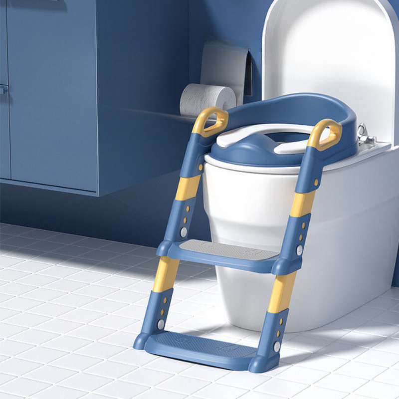 Toilet Step Stool with Potty Training Seat – Kids Climbable Potty Support for Independence