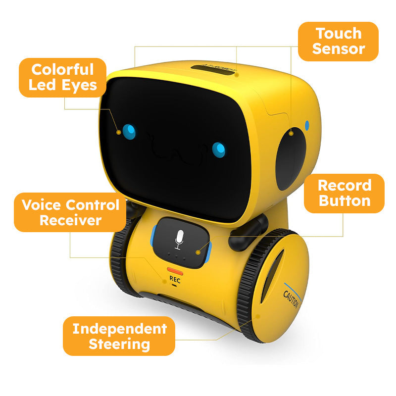 Interactive Learning Robot | Voice-Activated, STEM Enrichment & Emotional Support for Kids Aged 3+