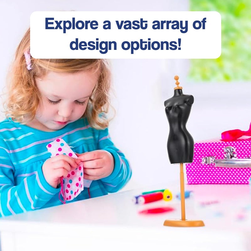 DIY Kids Fashion Design Kit| Creative Tools, Fabrics & Accessories to Inspire Young Designers