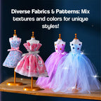 DIY Kids Fashion Design Kit| Creative Tools, Fabrics & Accessories to Inspire Young Designers