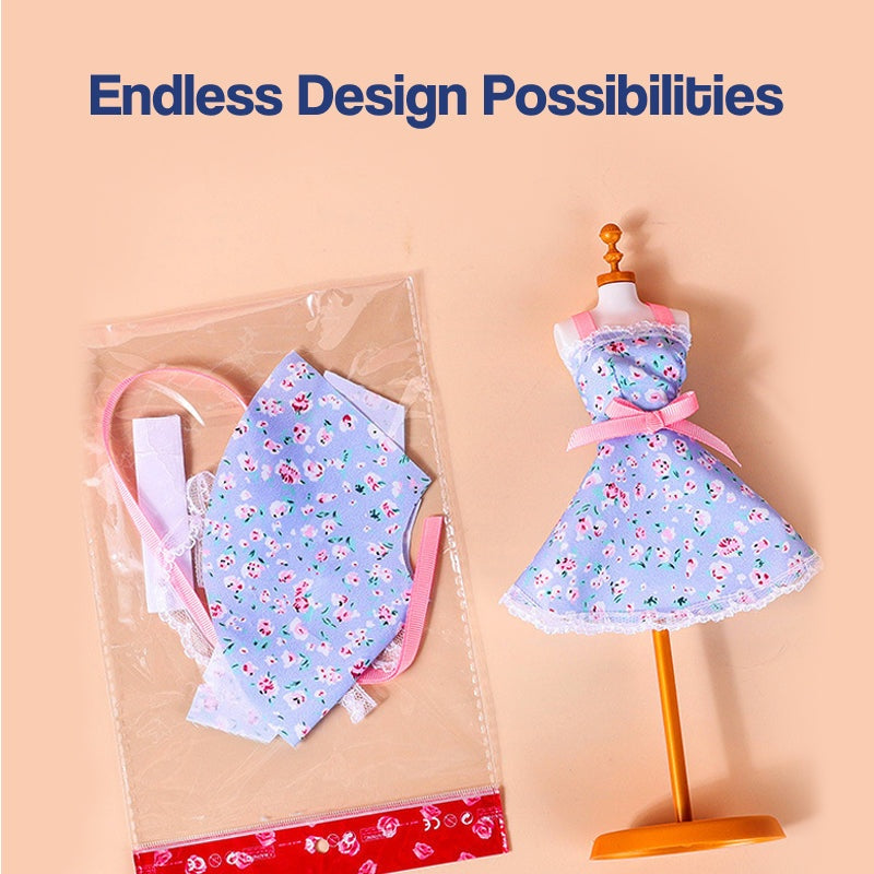 DIY Kids Fashion Design Kit| Creative Tools, Fabrics & Accessories to Inspire Young Designers