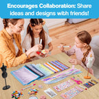 DIY Kids Fashion Design Kit| Creative Tools, Fabrics & Accessories to Inspire Young Designers