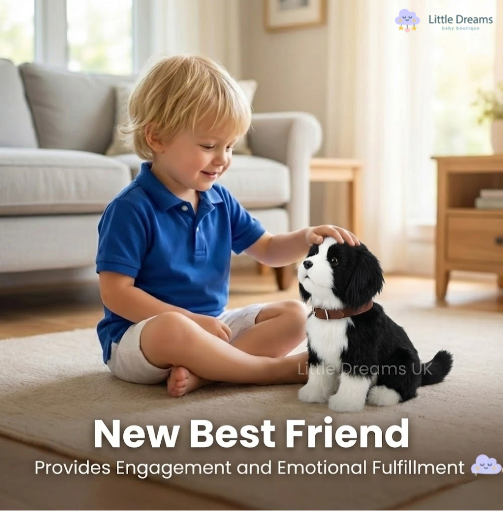 Realistic Robot Puppy – Border Collie Interactive Dog Toy That Walks & Makes Sounds | Perfect Gift for Kids