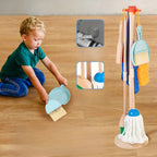 Montessori Wooden Cleaning Set | Durable, Non-Toxic & Ideal for Educational Play and Developing Everyday Skills