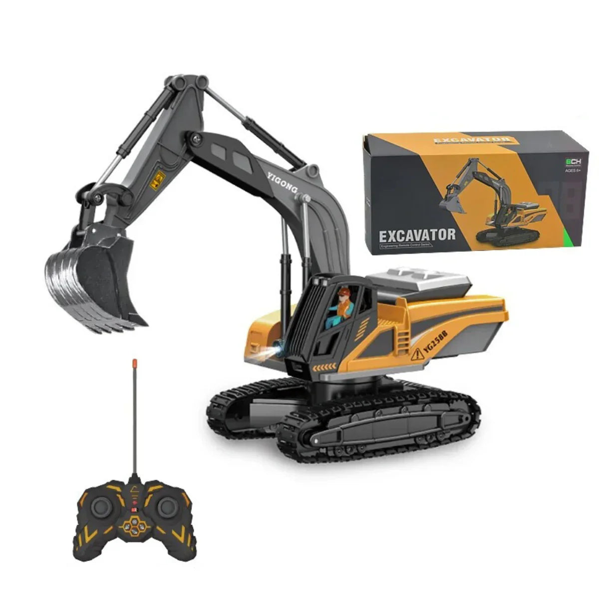 Construction Master RC Truck | Realistic Lights & Sounds for Kids' Creative Play and Coordination Development