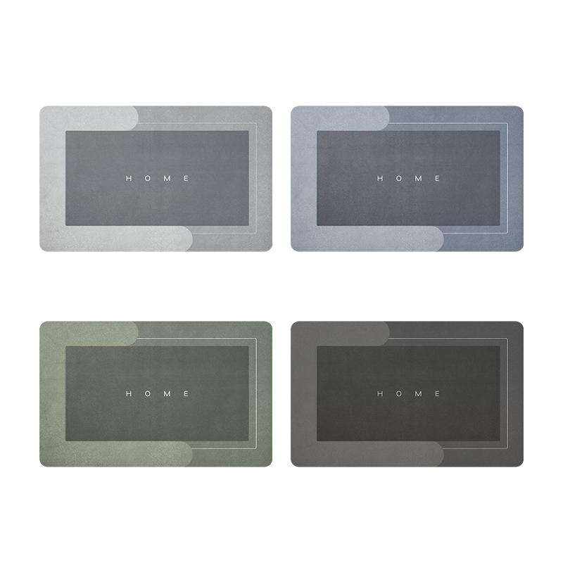 Bathroom Waterproof Floor Mat - Quick Drying & Absorbent Magic Mats with Rubber Backing