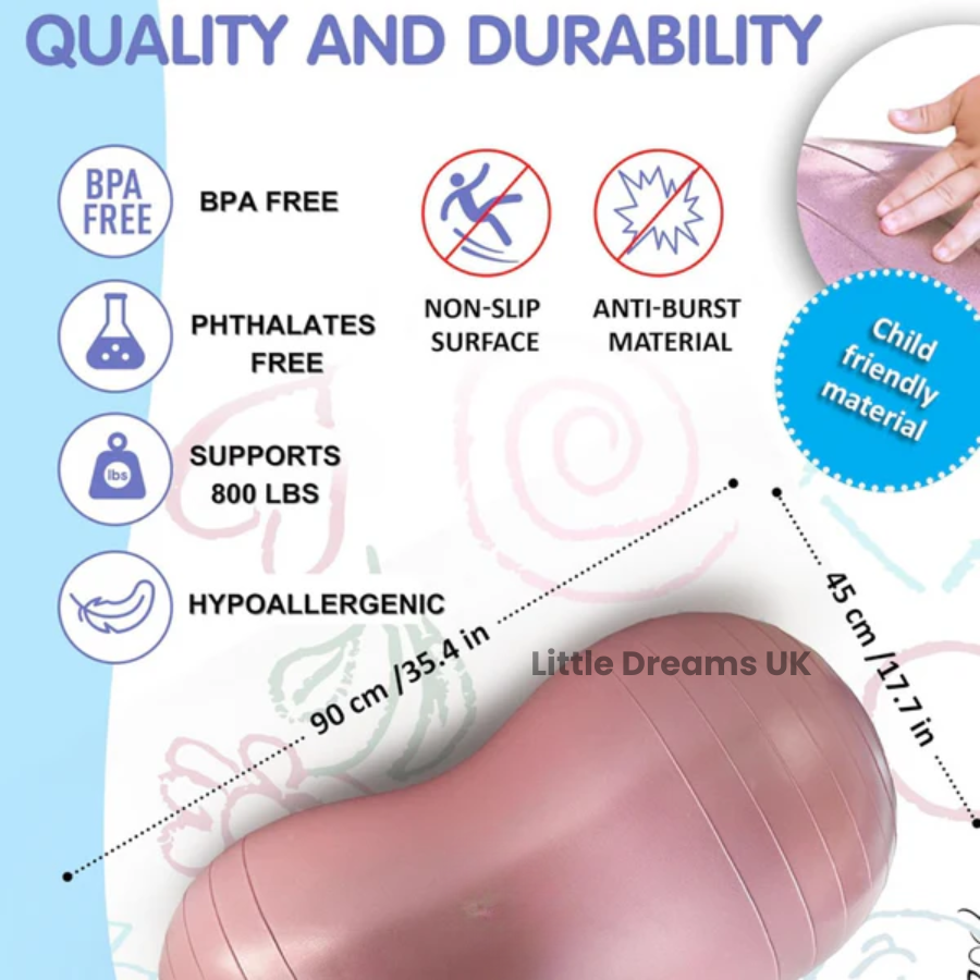 Peanut Ball Sensory for Kids – Autism Therapy Balance Ball, Calming Sensory Integration Tool