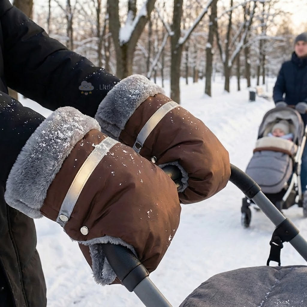 Pram Hand Warmer | Waterproof, Windproof & Cozy for Winter Walks with Baby