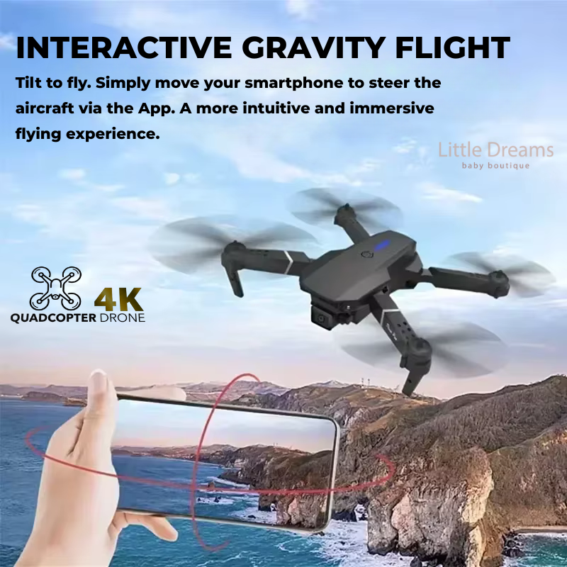 Mini Drone with 4K Camera | Easy Controls, Long Battery Life & Ideal for Kids' Aerial Adventures