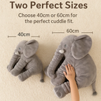 Soft Elephant Cuddle Pillow | Soft, Lightweight & Ideal for Babies and Kids' Naptime and Playtime