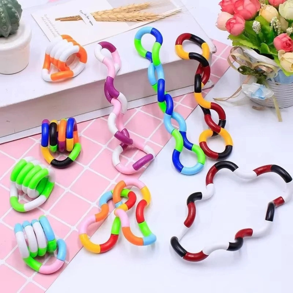 Tangle Classics Junior Fidget Toy - Sensory Stress Relief for Kids and Adults, Portable and Colorful Handheld Toy