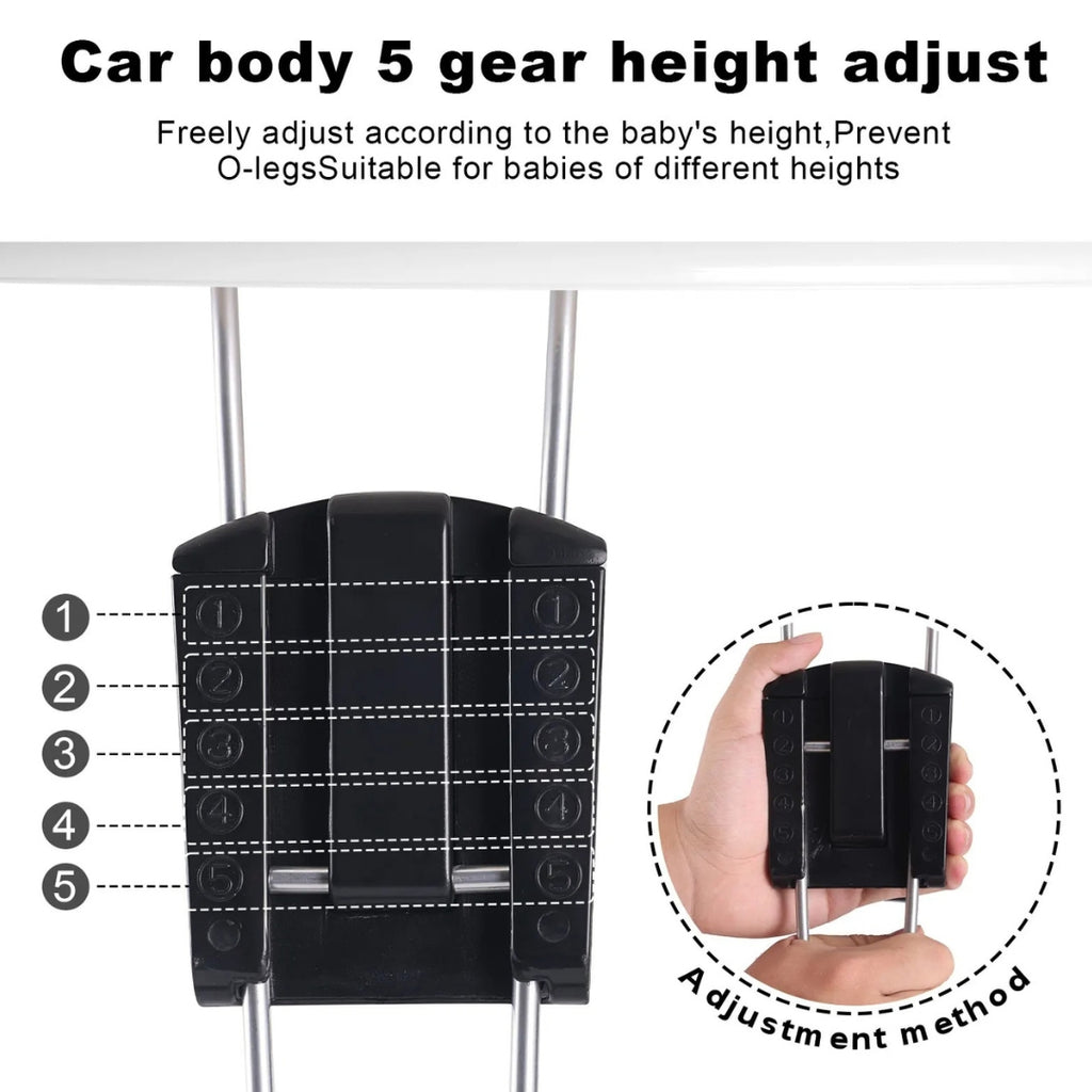 Adjustable Baby Walker with Safety Features and Activity Tray for Infants Learning to Walk