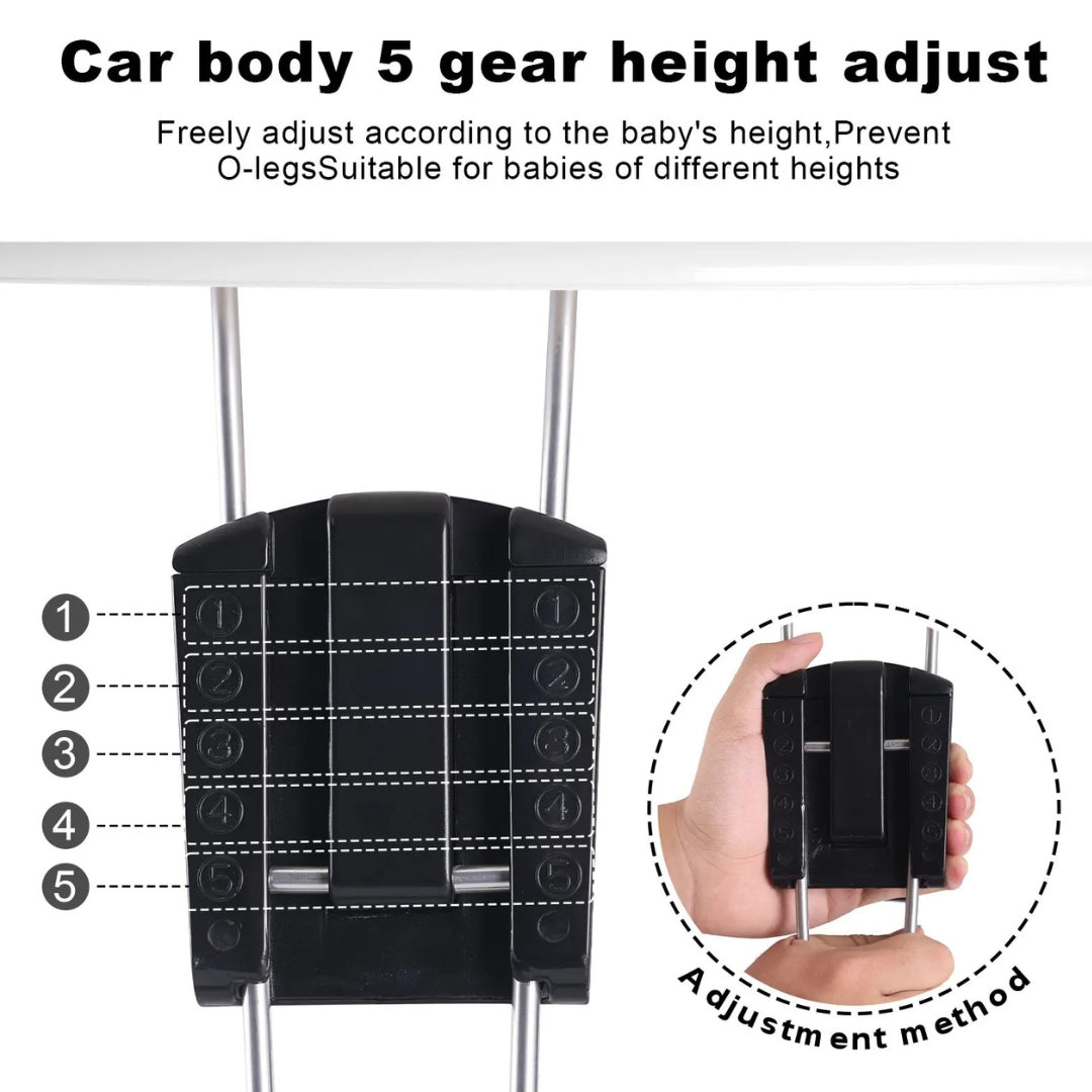 Adjustable Baby Walker with Safety Features and Activity Tray for Infants Learning to Walk