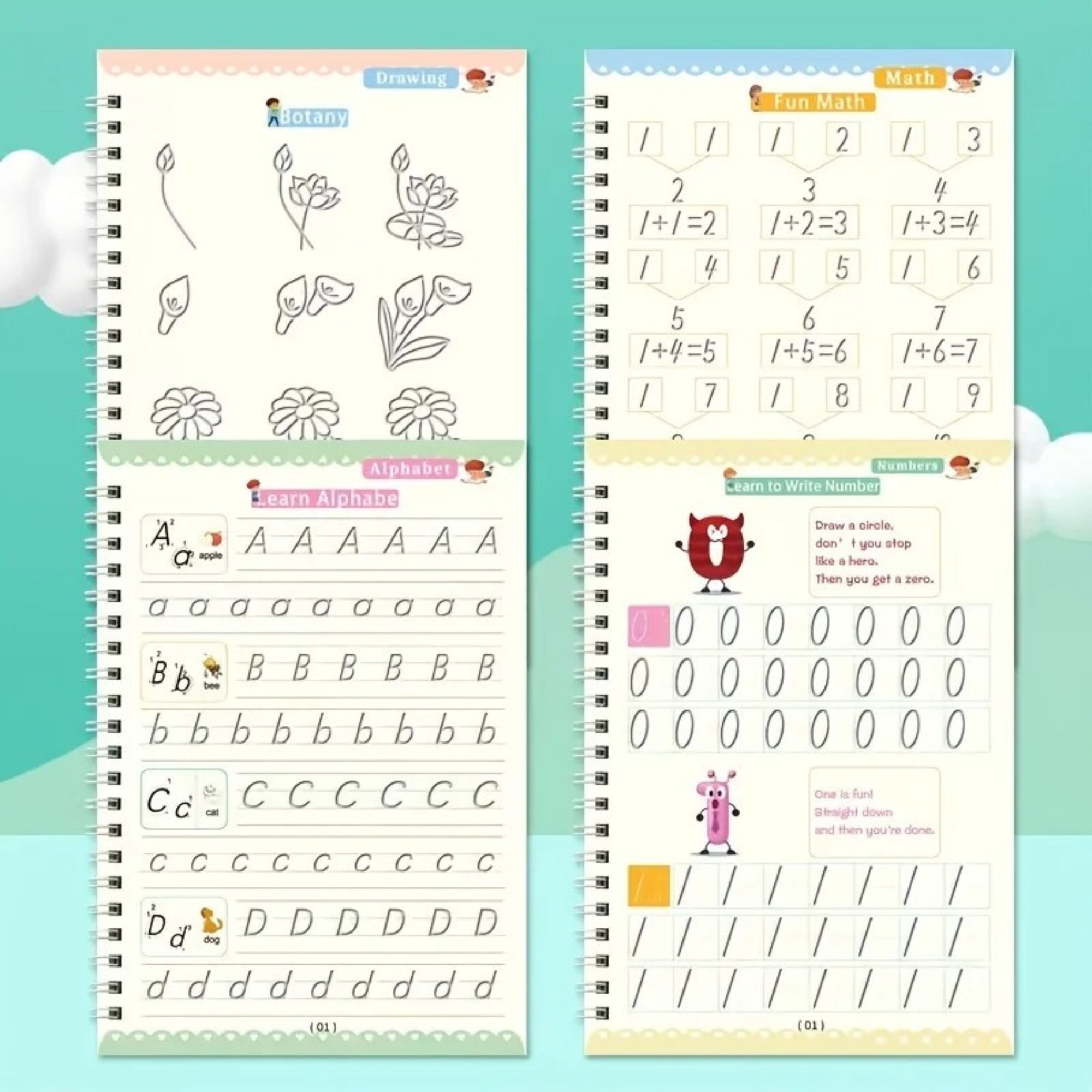A4 Handwriting Practice Kit | Improve Children’s Writing with Fun Exercises