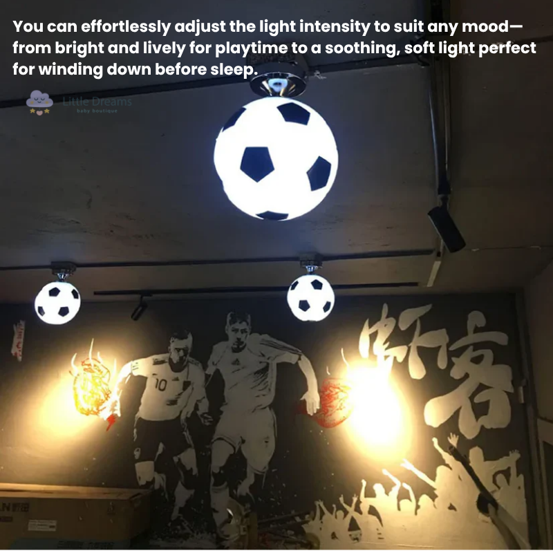 Football LED Ceiling Light | Dimmable, Energy-Efficient & Fun Design for Kids' Rooms