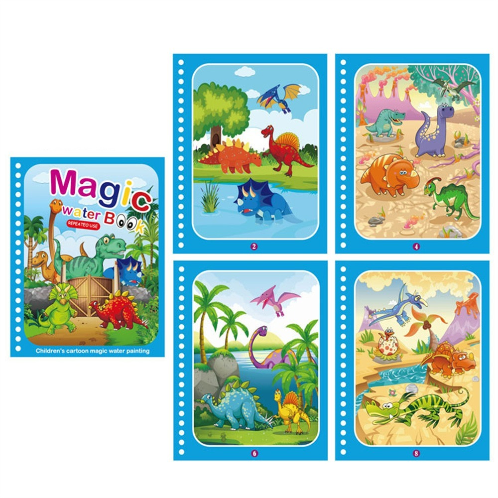 Magic Water Book -  Colour with water - Colouring book