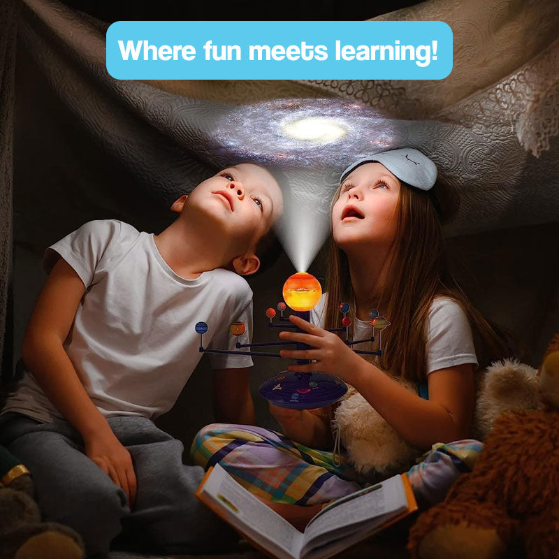 Montessori Solar System Kit | Educational Projector with 24 Space Slides for Kids Ages 7+ | Inspires STEM Learning & Astronomy Exploration