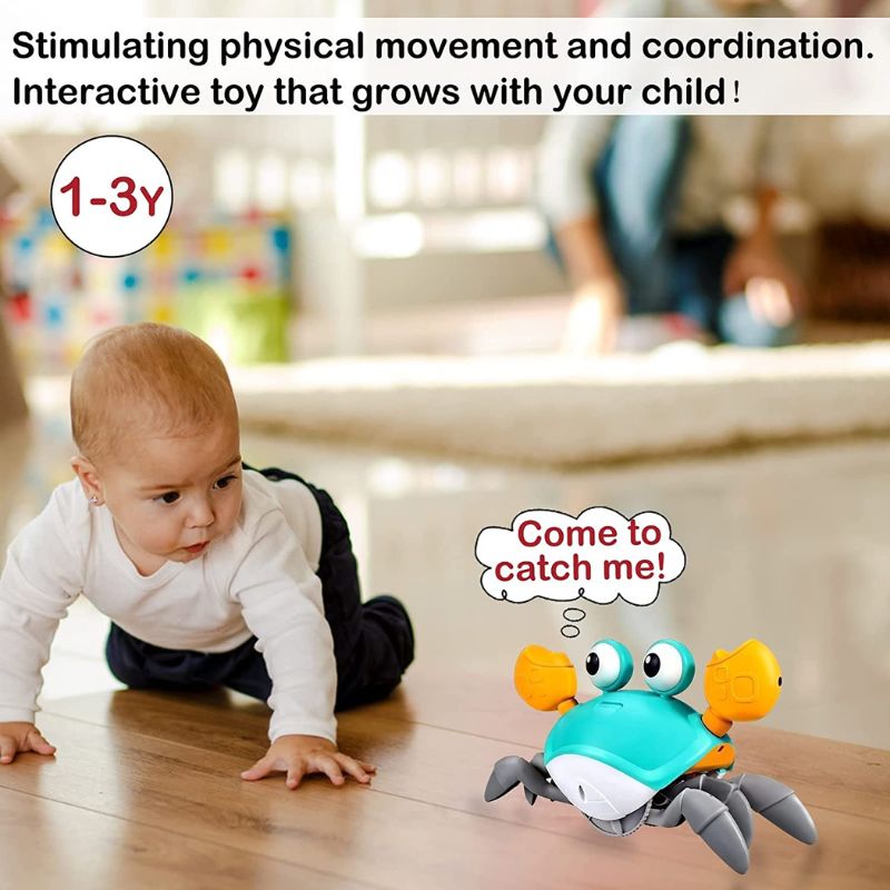 Crawling Crab Toy - Interactive Baby Crab Toy for Early Development