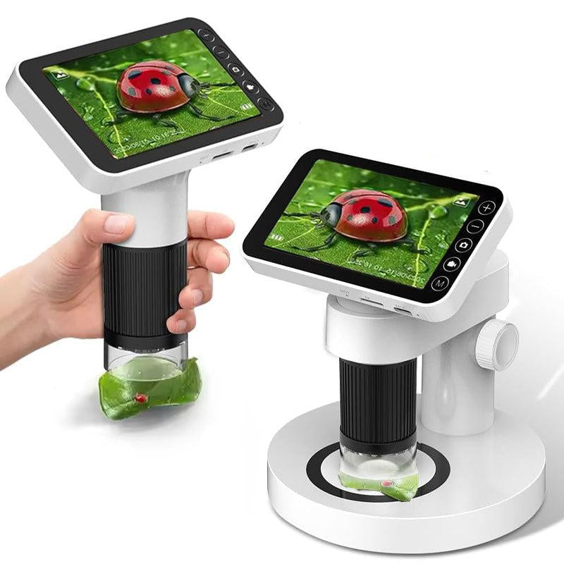 Portable HD Mini Childs Microscope | 1000x Magnification & Dual Lighting for STEM Exploration at Home or Outdoors