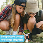 Portable HD Mini Childs Microscope | 1000x Magnification & Dual Lighting for STEM Exploration at Home or Outdoors