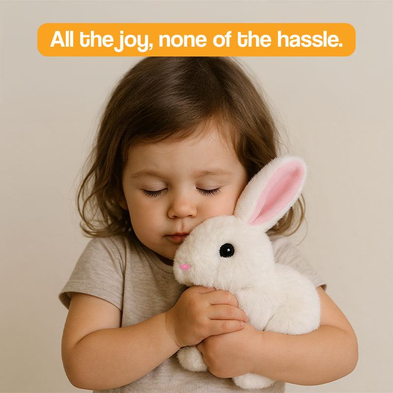 True-to-Life Interactive Bunny Pet | Toy Rabbit Rhat Hops - Wiggles Ears & Teaches Empathy for Kids Ages 3+