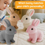 True-to-Life Interactive Bunny Pet | Toy Rabbit Rhat Hops - Wiggles Ears & Teaches Empathy for Kids Ages 3+