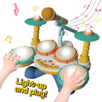 Interactive Musical Drum Set for Toddlers | Light-Up, Sound-Activated & Ideal for Ages 12 Months to 3 Years