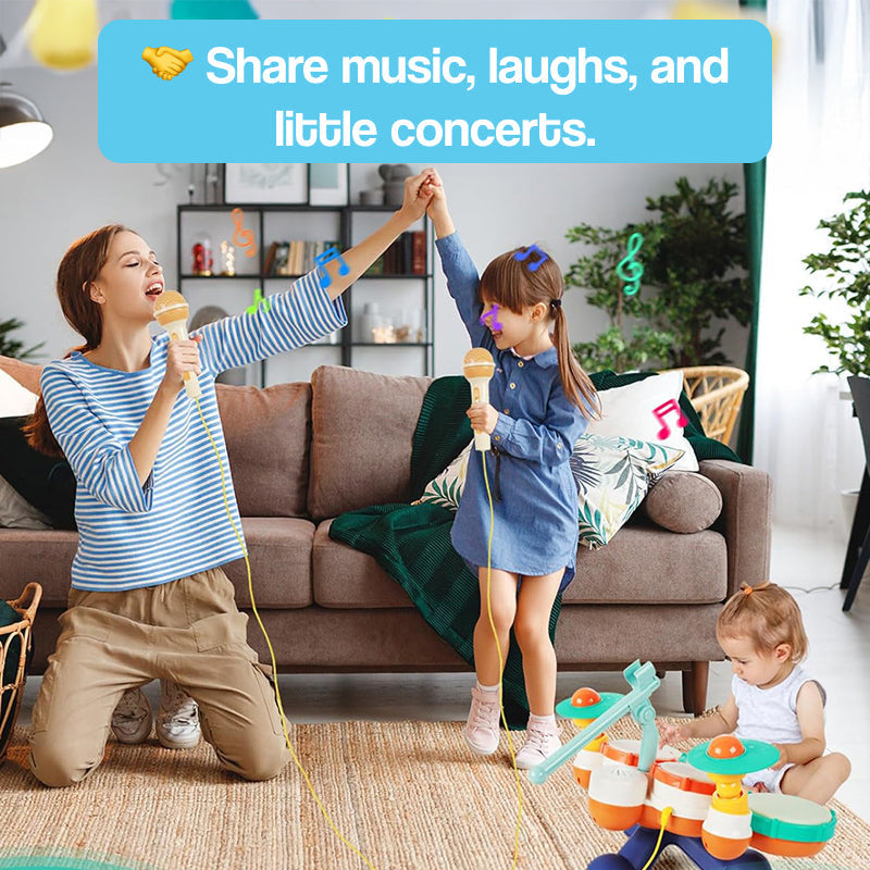 Interactive Musical Drum Set for Toddlers | Light-Up, Sound-Activated & Ideal for Ages 12 Months to 3 Years