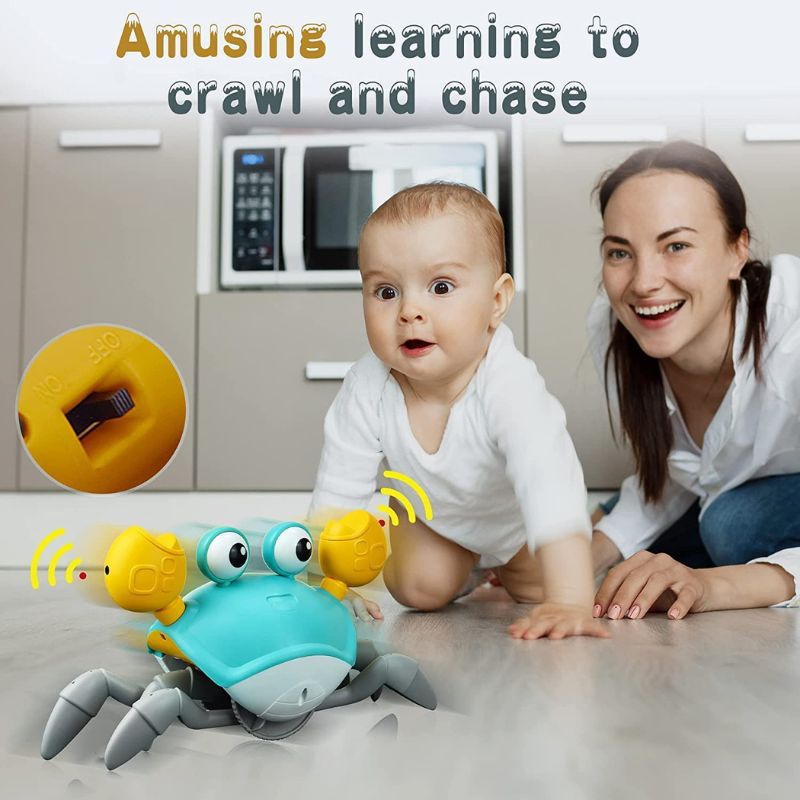 Crawling Crab Toy - Interactive Baby Crab Toy for Early Development