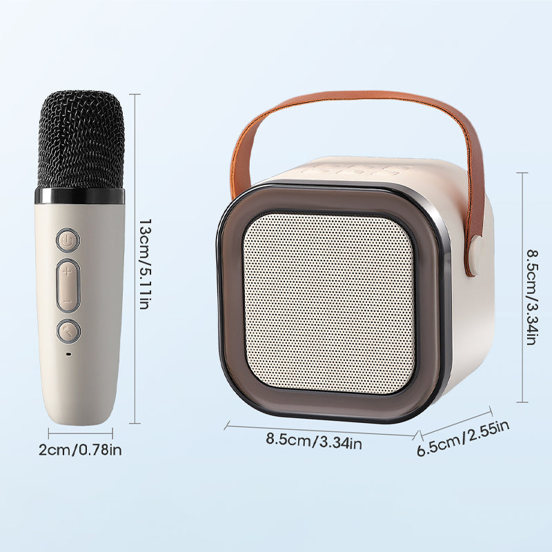 Mini Karaoke Set with Wireless Microphones | Powerful Sound & Fun for Kids' Parties and Family Gatherings